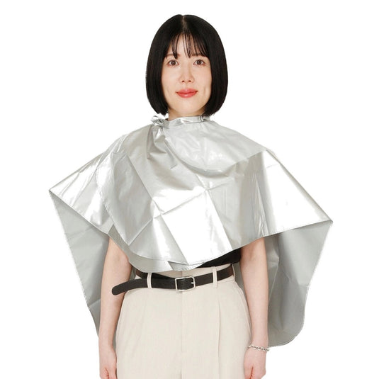 Shampoo Cape Alpha with Waterproof Silver Coating - Silver