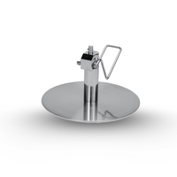 Stainless steel round plate base 2M