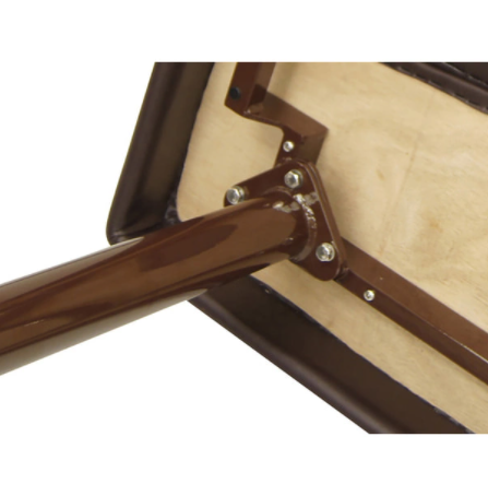 [High Density Urethane] Perforated Wide Massage Bed W-5DX Dark Brown [L190xW70cm] (DM-9334P-S)