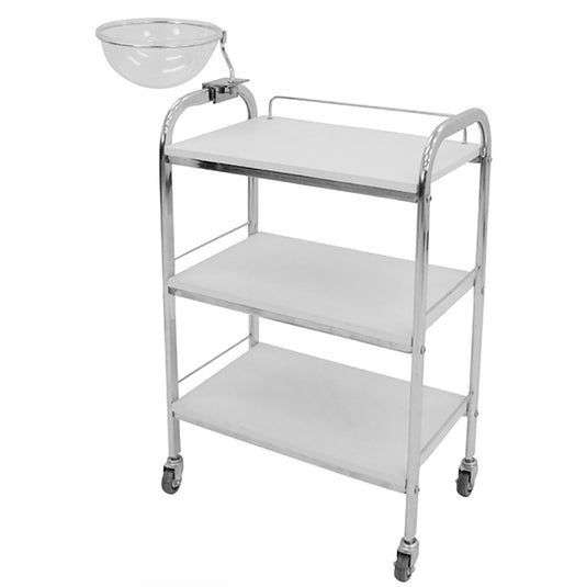 Wide Esthetic Wagon with Bowl (Fully Assembled)