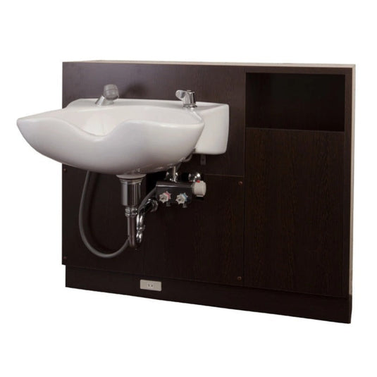 Shampoo Cabinet Upper and Lower Set - Dark Brown