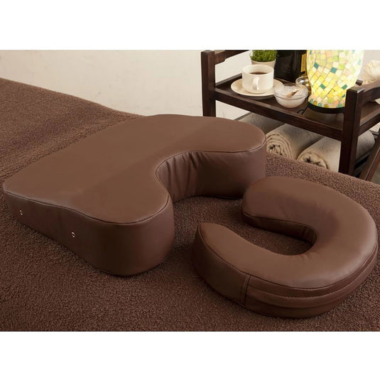 Face & Chest Support Mat Set (Standard Type) - Dark Brown