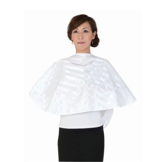 EXCEL No. 313 Satin Makeup Cape, Made in Japan, White