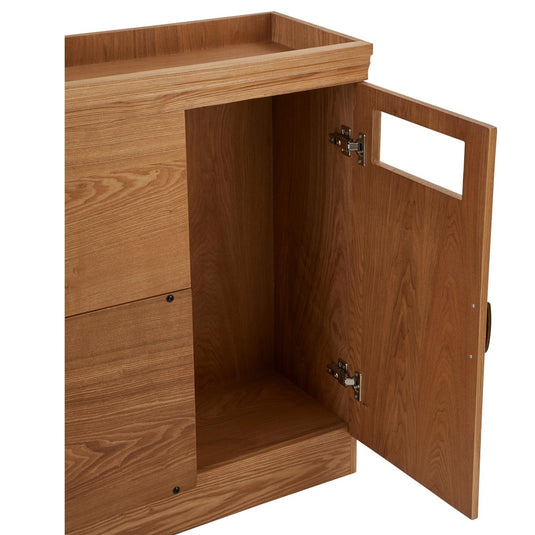Shabby Chic Wooden Side Shampoo Cabinet RENE-S Upper and Lower Set BR W1100