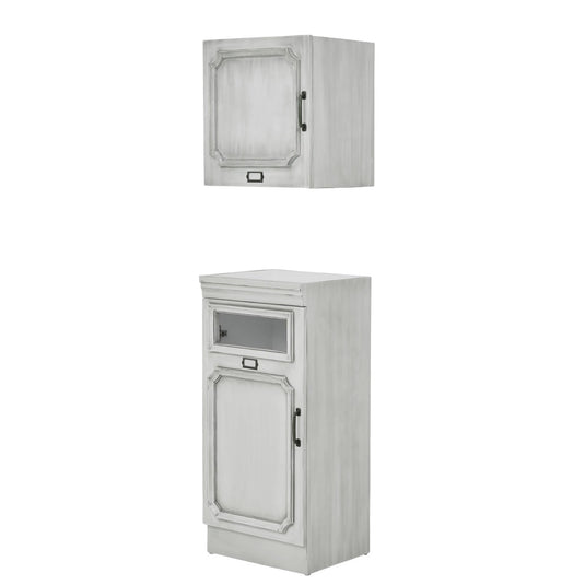 Shabby Chic Wooden Back Shampoo Cabinet RENE-B (Upper Unit) WH W420