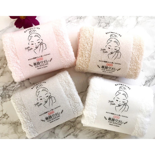 Facial Towel (32 x 60 cm) [Recommended by the Japan Atopic Dermatitis Association] [Available in 6 colors]