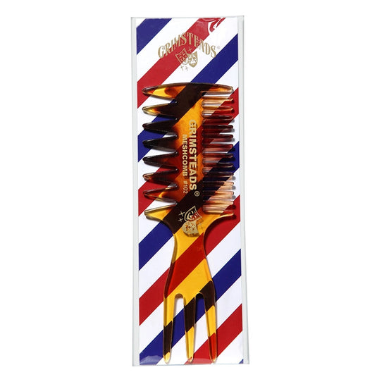 3-Way Mesh Comb (#102) 15.5cm / 5cm