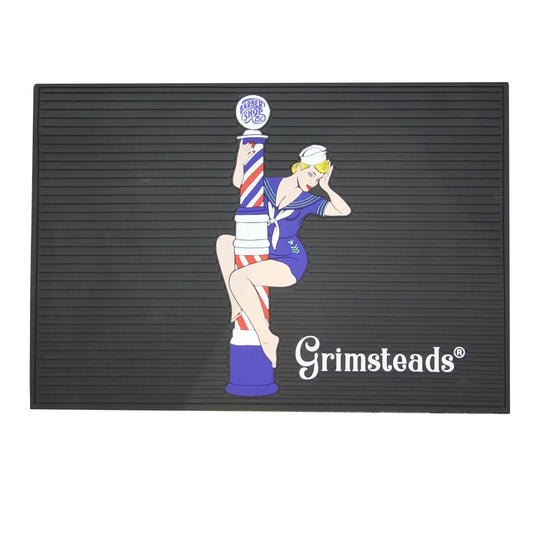 Tool Mat Barber Pole Pinup Girl Medium (45x30cm)