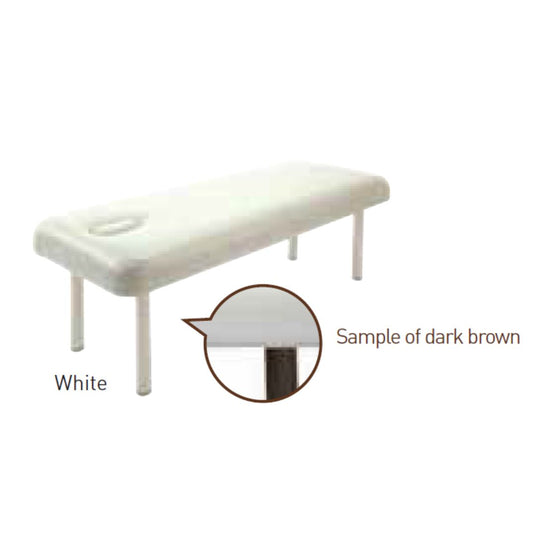 [CARNA-K] Low-Resilience King Massage Bed With Face Hole Carna-K White [L190xW75cm]