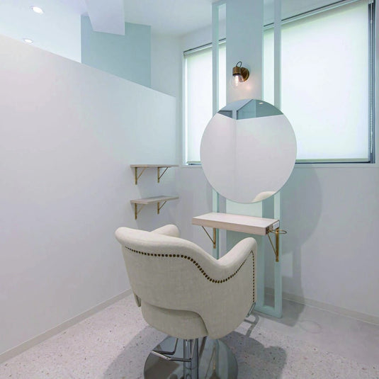 High-Transparency Round Mirror Dia. 80 cm (Made in Japan)