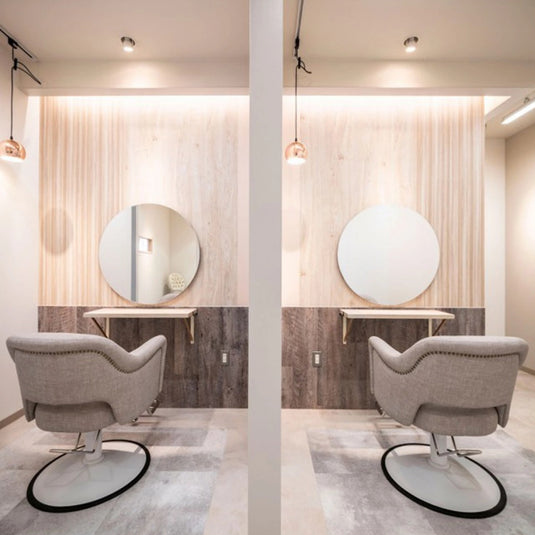 High-Transparency Round Mirror Dia. 80 cm (Made in Japan)