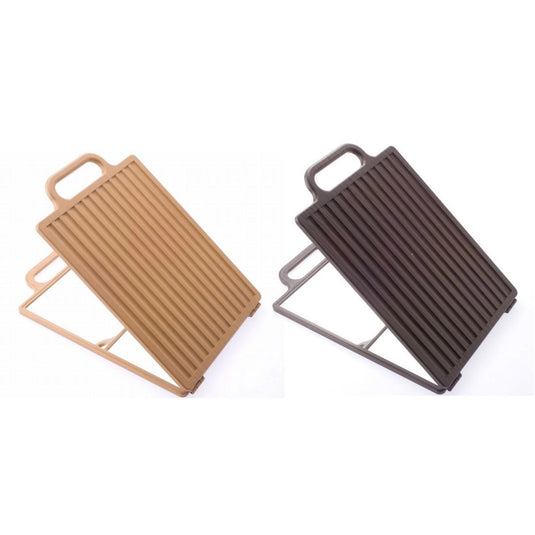 Square Shape Back Mirror Wood Texture