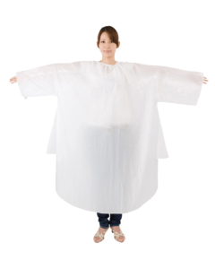 Hairdressing Cape with Sleeve [Water-resistant & Wrinkle resistant]-White