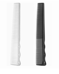 Short Hair Design Comb YS-252 (Wide-width comb for clippers)-White