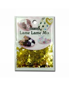 LamÃ© LamÃ© Mix (Heart) Gold LLM-2 (3mm, 4mm Mix 1g)