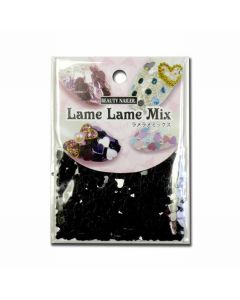 LamÃ© LamÃ© Mix (Heart) Black LLM-3 (3mm, 4mm Mix 1g)