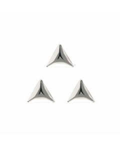 Clou Studs Triangle 2x2mm Silver (100pcs)