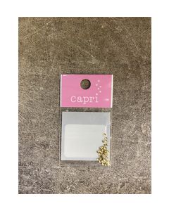 Capri Metal Stone Gold 2mm (100pcs)