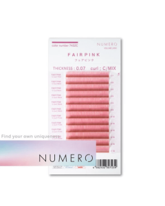 NUMERO Volume Lash Color Fair Pink 0.07 MIX 7mm-12mm