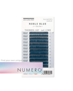 NUMERO Volume Lash Color Noble Blue 0.07 MIX 7mm-12mm
