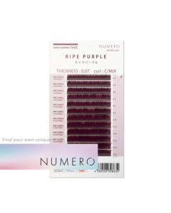 NUMERO Volume Lash Color Ripe Purple 0.07 MIX 7mm-12mm