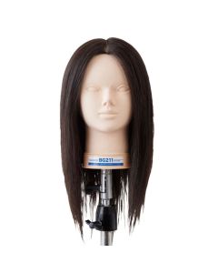 Hairdressing Mannequin Practice Head BG211 (No makeup 100% natural human hair)