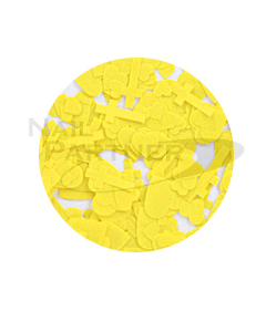 Heart & Cross Hologram YM-14 Matte Yellow 1.5g