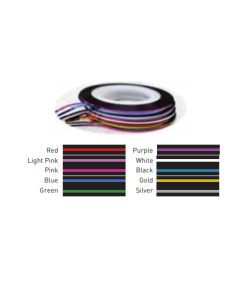 Nail Tape 10 Colour Set 0.7mm (20m)