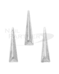 Clou 3D Triangle Long Silver (30 pcs)
