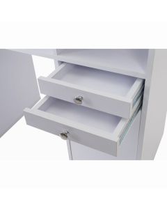 Cabinet Type Deluxe Nail Table Type A White
