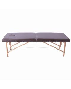 Lightweight Wooden Folding Bed EB-03 Dark Brown