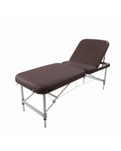 SMART COLLECTION Super-lightweight folding reclining bed PRO-LIGHT (With Carry Bag) Dark Brown