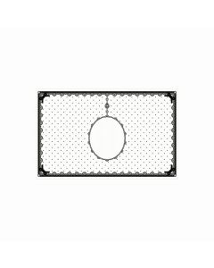 Silicon Nail Mat with Coating Elegant White 45x71cm