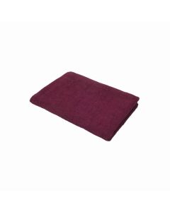 Luxury Pile Fabric Bath Towel (M) 70 x 140cm Wine Red
