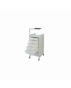 Lucile Quilting wagon 7 Tier Type (Completely Assembled) White