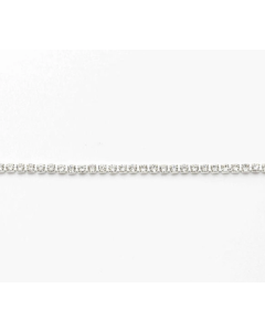 MATIERE silver rhinestone chain crystal (1.5 mm width)
