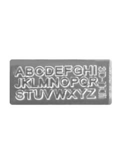 3D moulded alphabet (A)