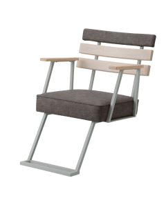 [Creator's] Styling Chair Laka (Top) - Ash Dark Brown