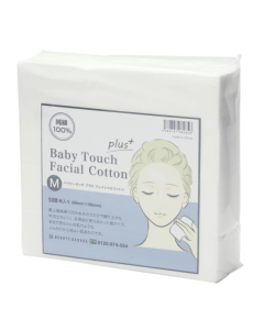 [New] Baby Touch + Facial Cotton M (60 x 80 mm / 500 pieces)