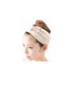 Luxury pile hair turban (tube type) Beige