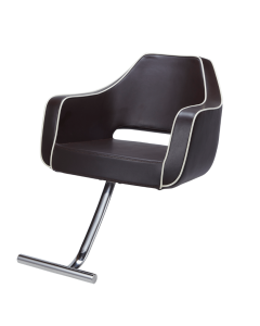 [Cafe Lounge] Styling Chair (HD-026) (Top) - Dark Brown x Ivory