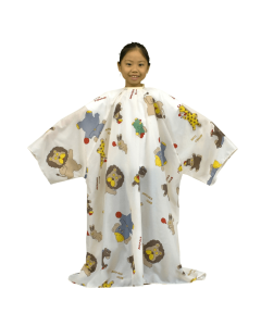 No. 7259 Children Hairdressing Cape with Sleeve [Waterproof]