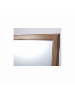 Wall Mounted Face Mirror MH360 (S Size) Light Brown