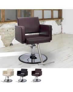 [URBAN] Styling Chair HD-059 Ivory / Dark Brown / Black *In case of 5 legs base HD-7M