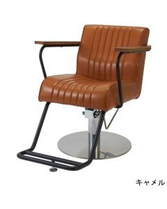 [VINTAGE] Styling Chair In Japan Dr. SPINE Old Brown / Vintage Brown / Camel  *In case of 5 legs base HD-7M