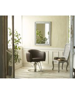 [CAFE Lounge] Styling Chair MACIA Dark Brown / Off White *In case of 5 legs base HD-7M