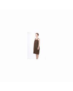 Luxury Pile Aesthetic Gown (Shoulder String) Dark Brown