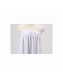 Soft, Simple Aesthetic Gown (Rubber Fastener Type) White