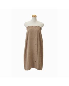 SMART COLLECTION ECO Pile Fabric Beauty Gown (Front opening) Mocha