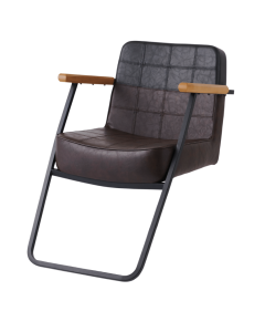 [Tough Design Product] Styling Chair T202 (Top) - Vintage Dark Brown x Black